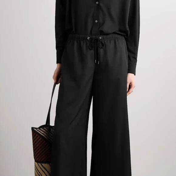 JAMES PERSE WIDE LEG DRAWSTRING PANTS 0 SMALL 2 - Picture 2 of 9